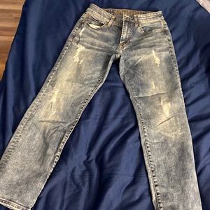 American Eagle Ripped Jeans Original Straight 29 x 30